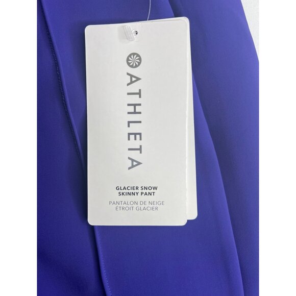 Athleta Glacier Snow Skinny Pant Purple Athleisure Wear Size 6 - Picture 17 of 17